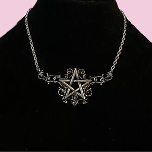 Alchemy England Scrollwork Pentacle necklace